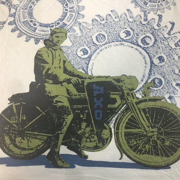 AXO T-Shirt Large Vintage Print Front & Back - Picture 2 of 7